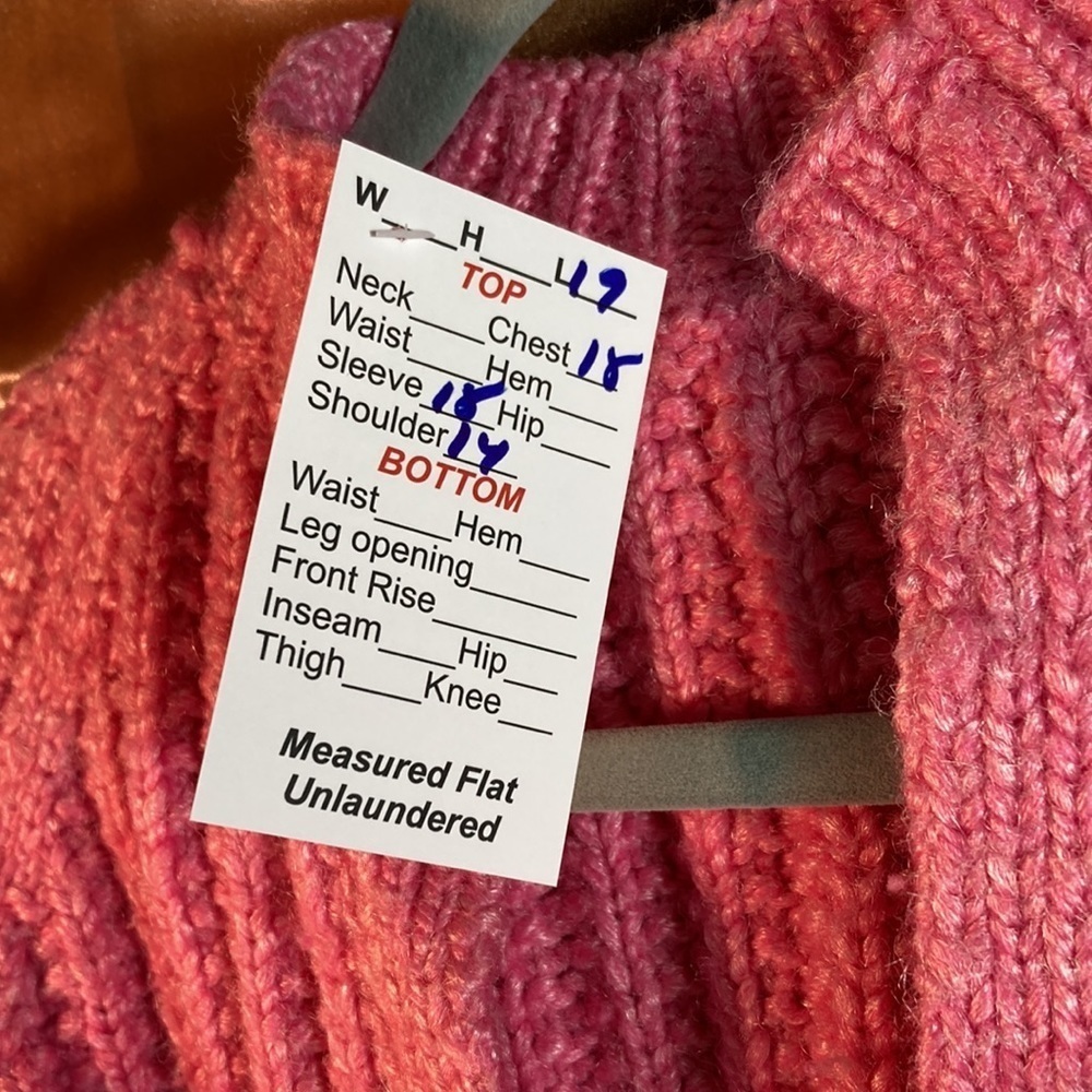 Vintage 60’s bubblegum pink child’s cardigan 9/10 see measurements 36” chest 351 - Picture 3 of 4